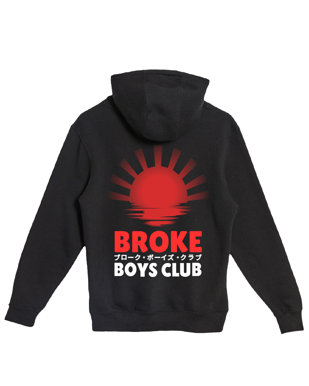 RISING SUN HOODIE-BLACK product image (2)