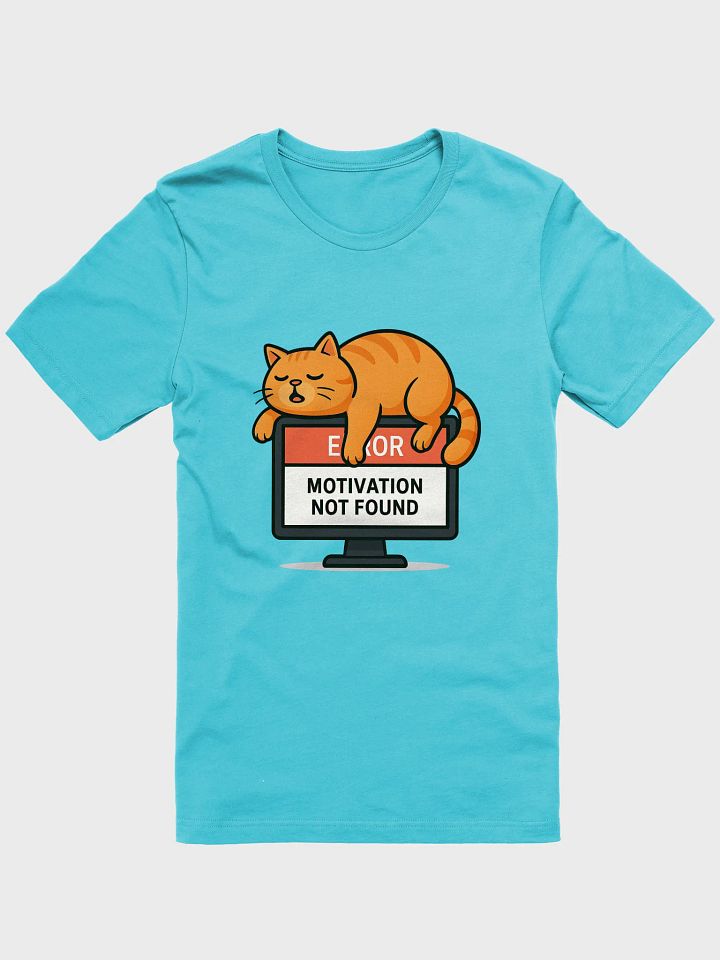 Motivation Not Found Cartoon Cat T-Shirt product image (36)