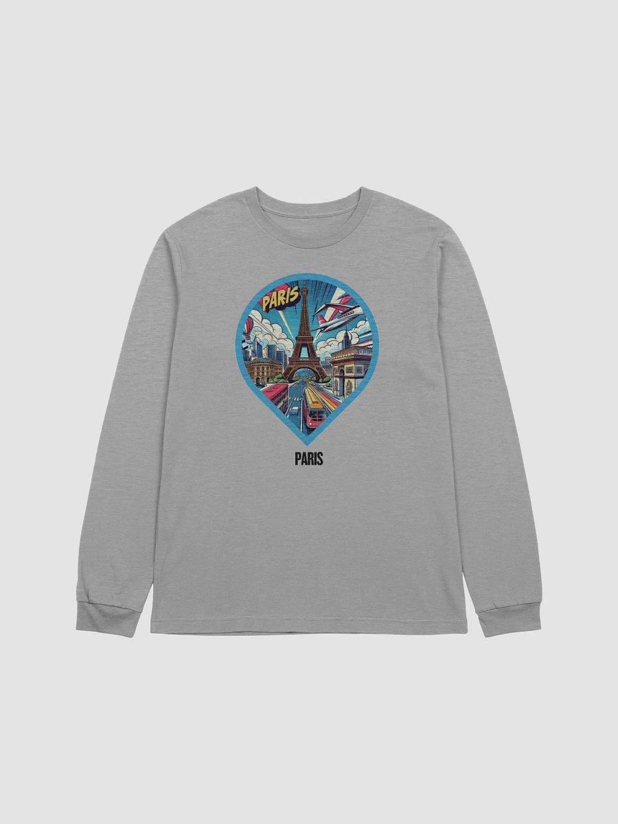 Bella+Canvas Supersoft Long Sleeve T-Shirt | AI Design Paris city product image (2)