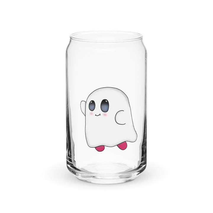 Ghost kirby drinking glass product image (1)