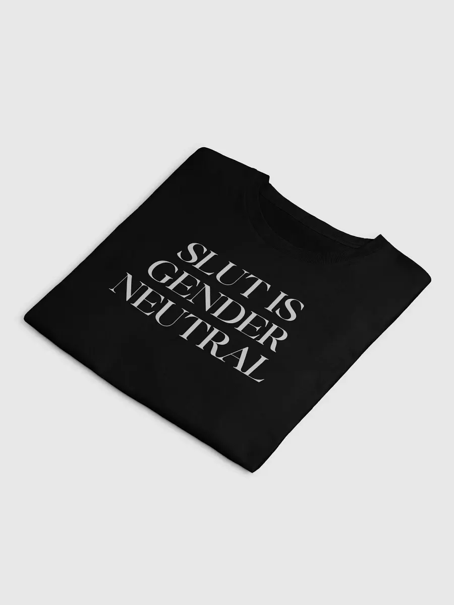 slut is gender neutral (white text) - Crop Top [Women's Sizing] product image (3)