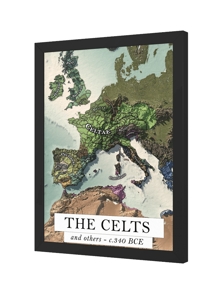 The Celts - 350 BCE - Framed Map product image (1)