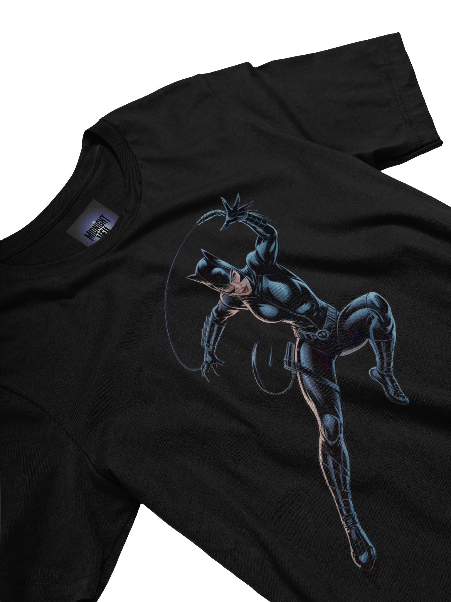 Midnight Pounce: Catwoman's Lethal Leap T-Shirt product image (5)