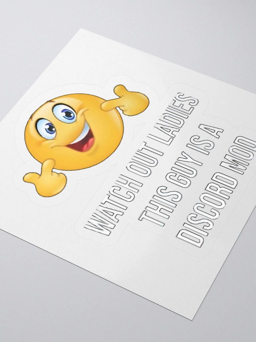 Watch Out Ladies This Guy Is A Discord Mod Sticker product image (3)