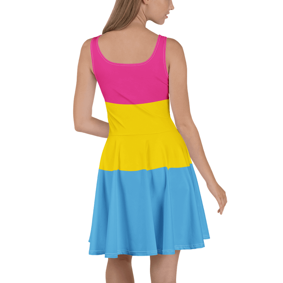 Pansexual Pride Flag Skater Dress product image (4)