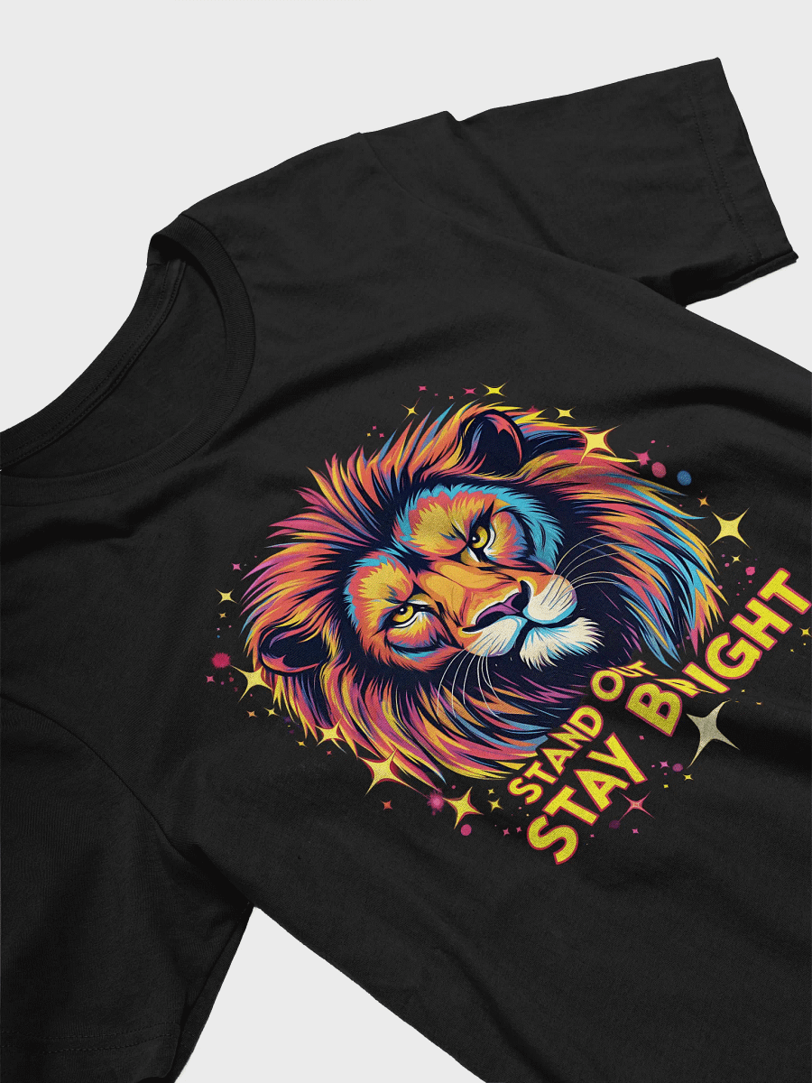 Colorful Lion Graphic T-Shirt - Bella+Canvas Bright Bold Art Tee - Artistic Streetwear product image (3)