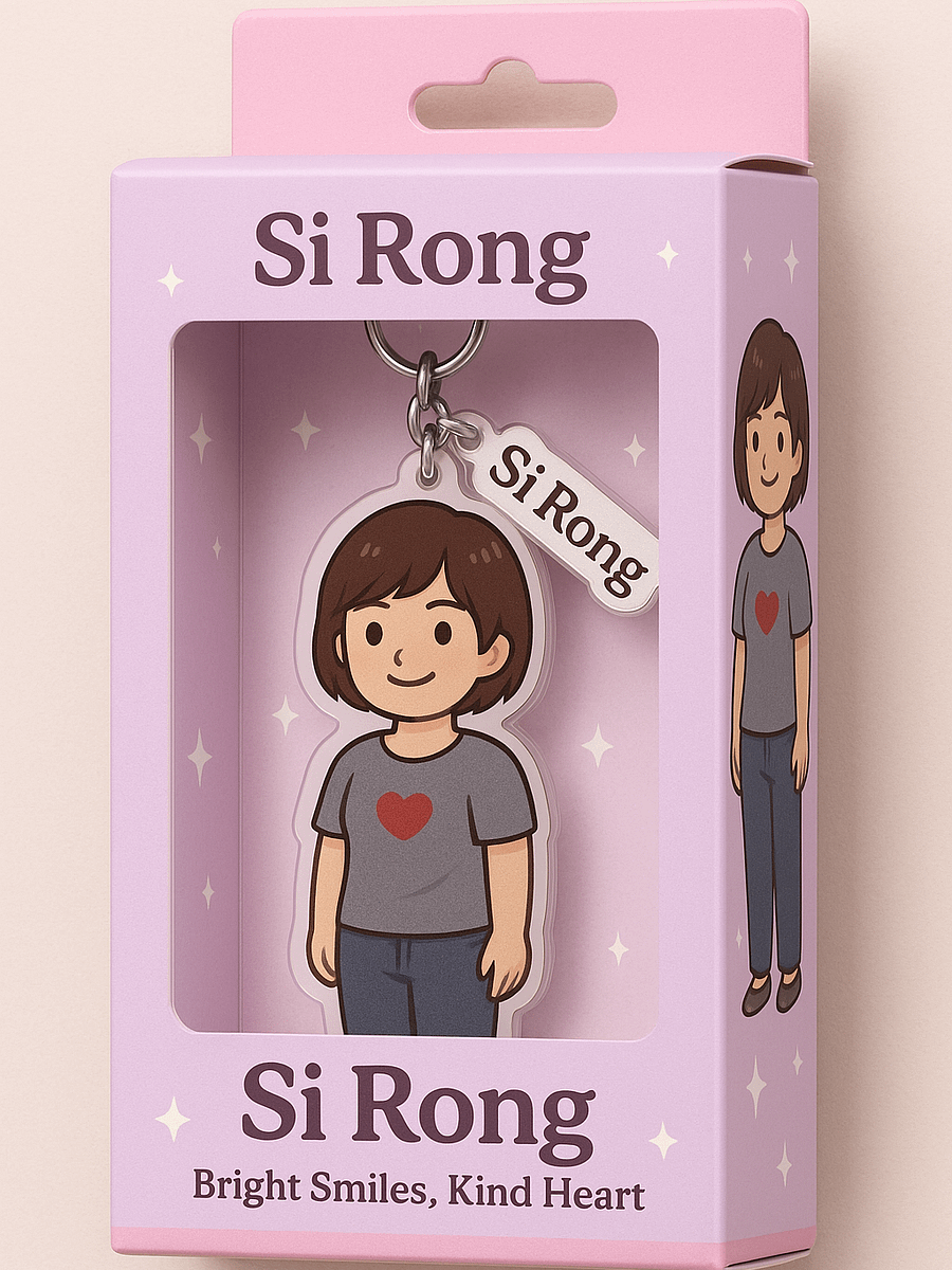 🌸 Si Rong – Bright Smiles Keychain 🌸 product image (1)