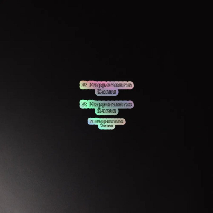 Kiss-Cut Holographic Sticker Sheet - It Happennnns Camo product image (2)
