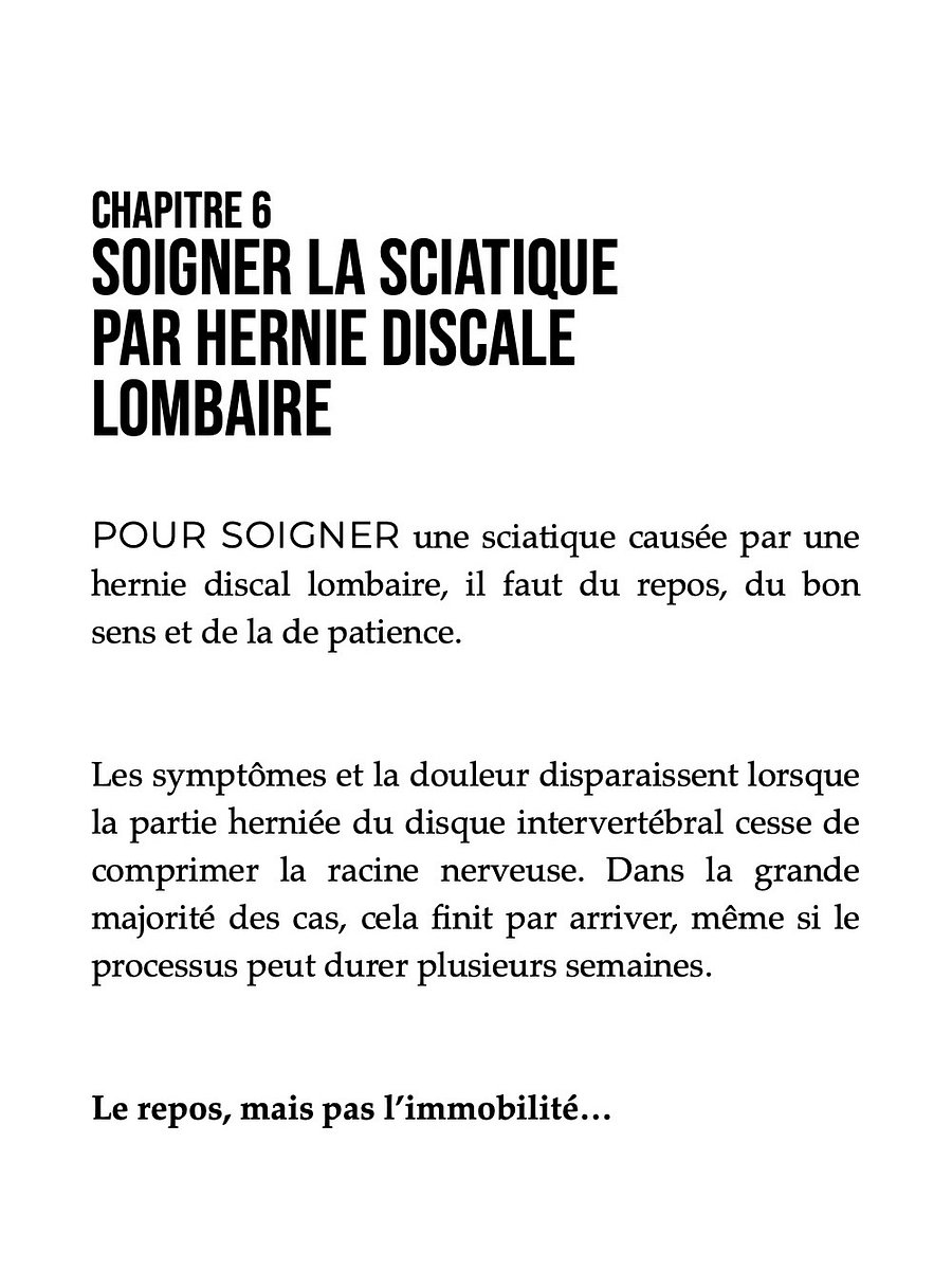 La Sciatique par hernie discale - Comment j'en suis venu à bout product image (7)