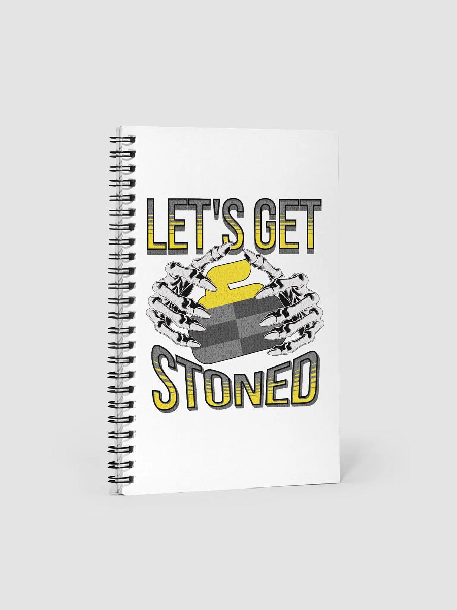 Lets Get Stoned Curling Ethereal Hands Spiral Notebook product image (2)