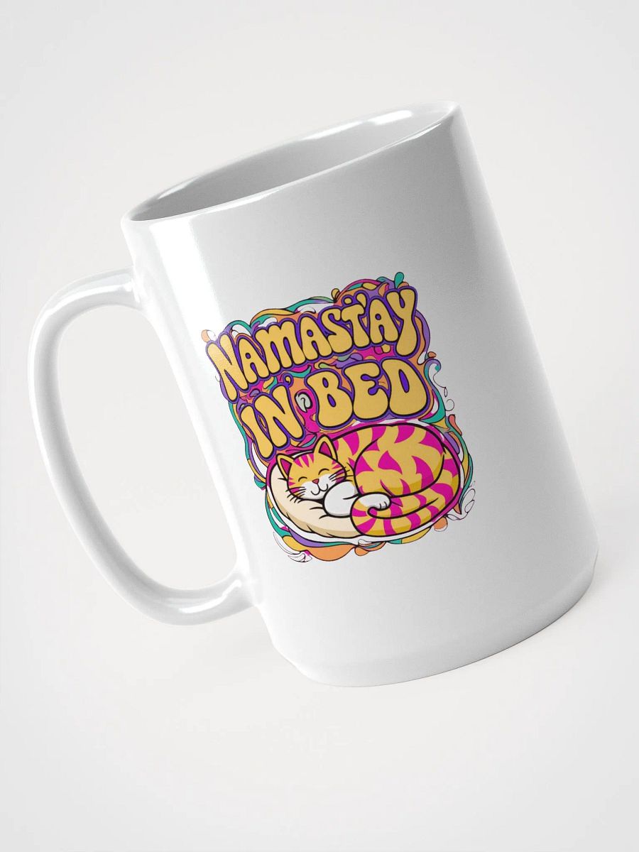 Namast'ay in Bed Cat Mug product image (1)