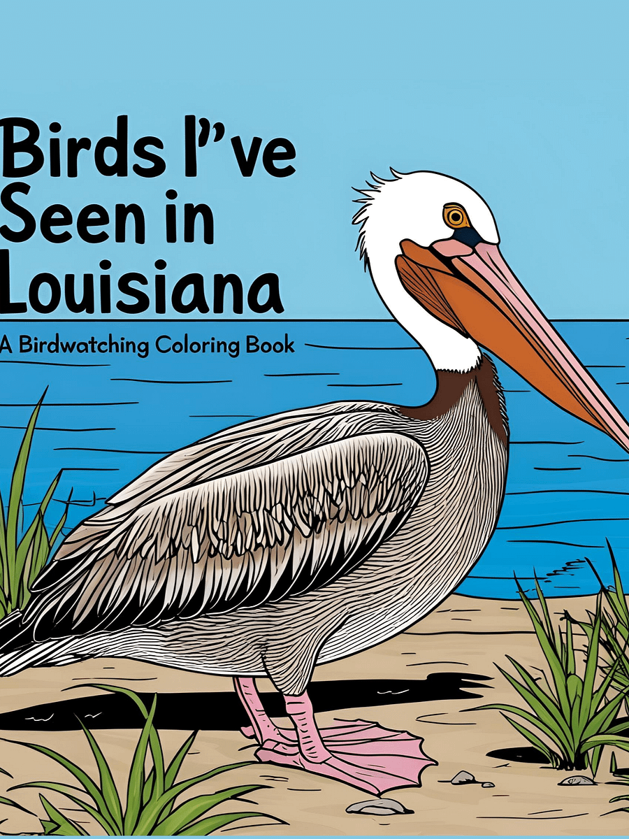 Birds I've Seen in Louisiana (A Birdwatching Coloring Book) product image (1)
