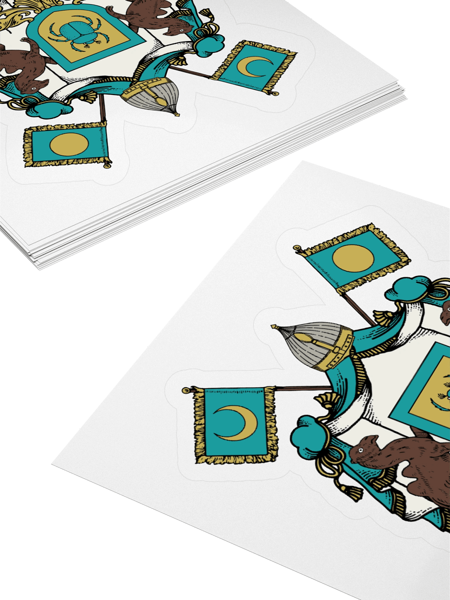 The Scarab of the Twin Skies Kiss Cut Sticker product image (4)