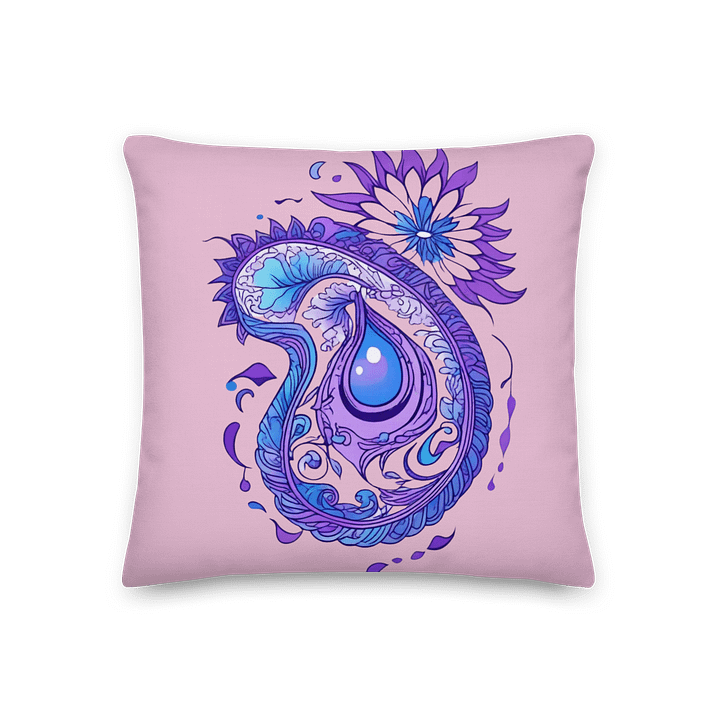 Indigo Paisley Flower - Pillow product image (1)