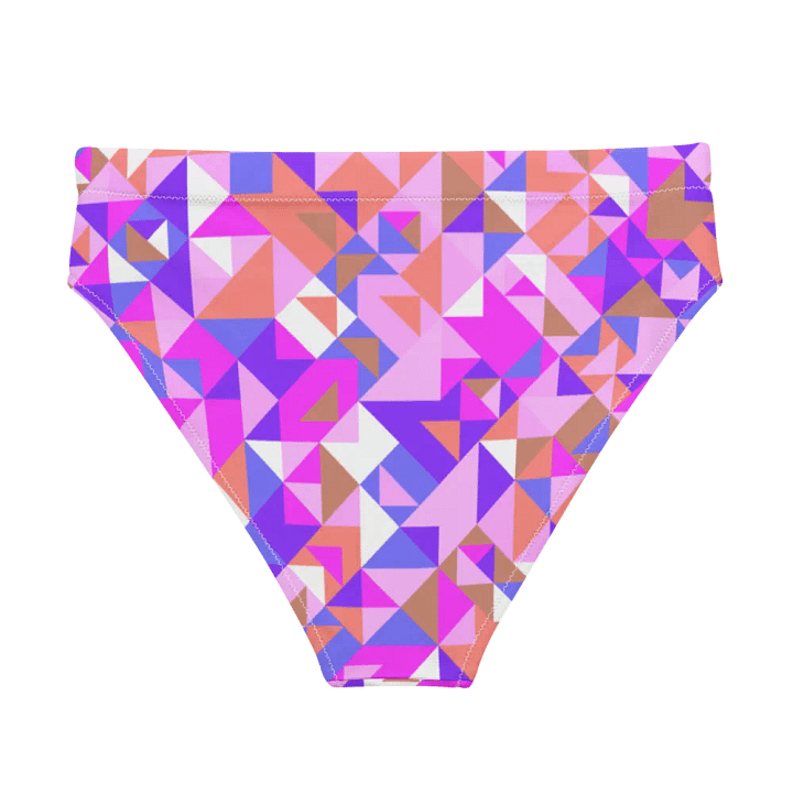 Colorful vector Pattern Design High Waisted Bikini Bottom - v1 product image (1)