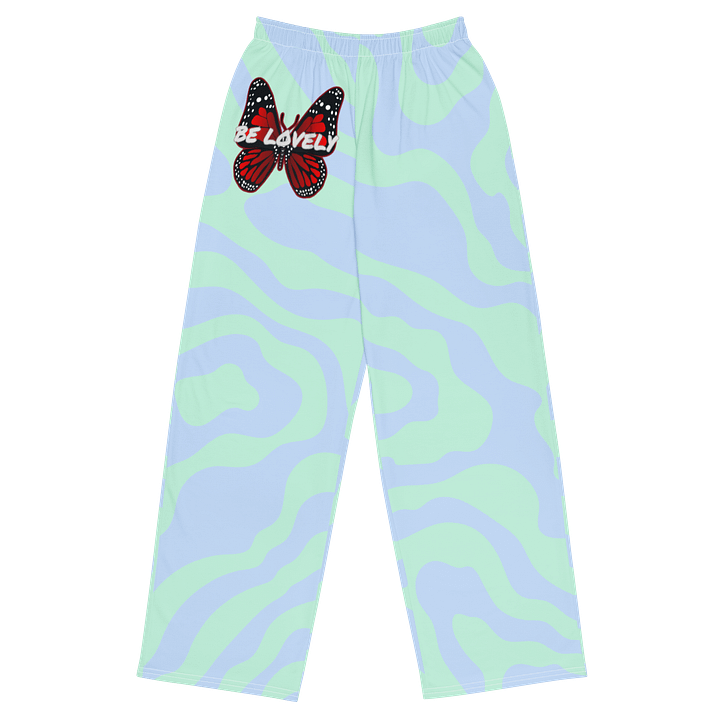 Be Lovely Butterfly Unisex Wide-Leg Pants Abstract 45 product image (1)