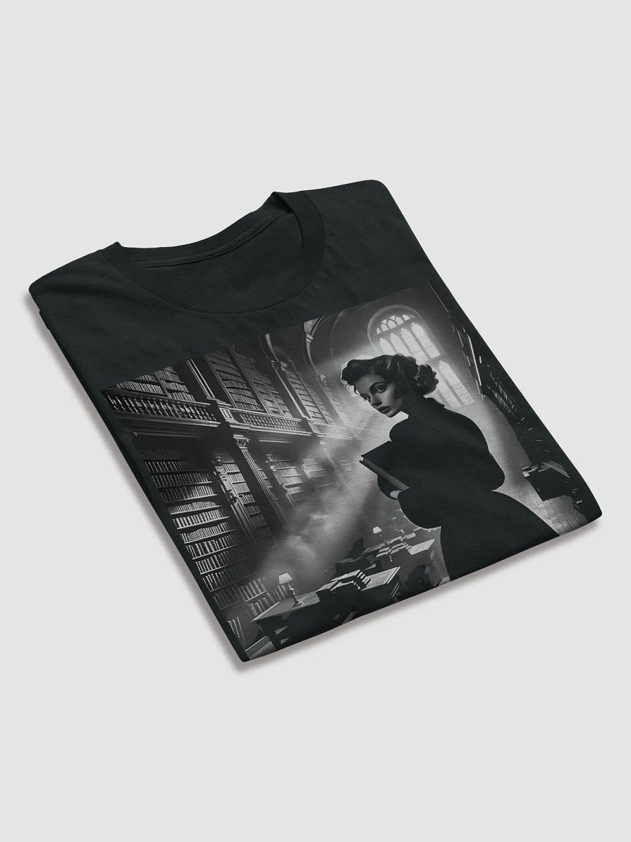 Noir Literary Enigma (Front Print Womens Tee) product image (4)