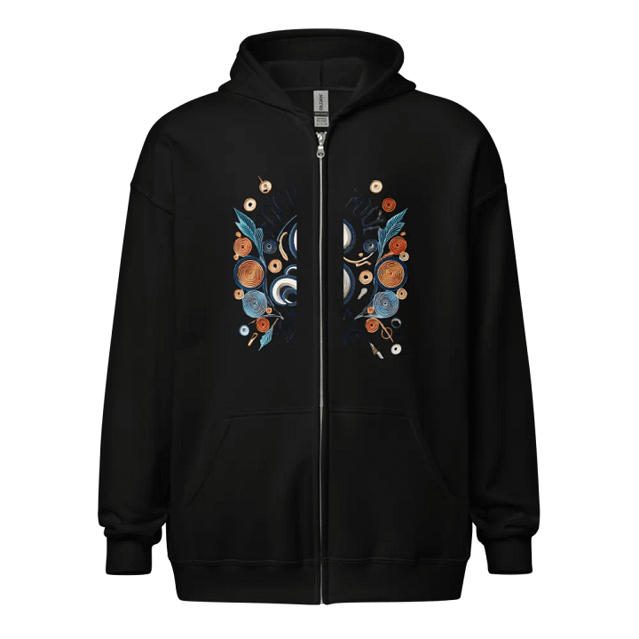 Quillwork Symmetry Zip Hoodie product image (1)