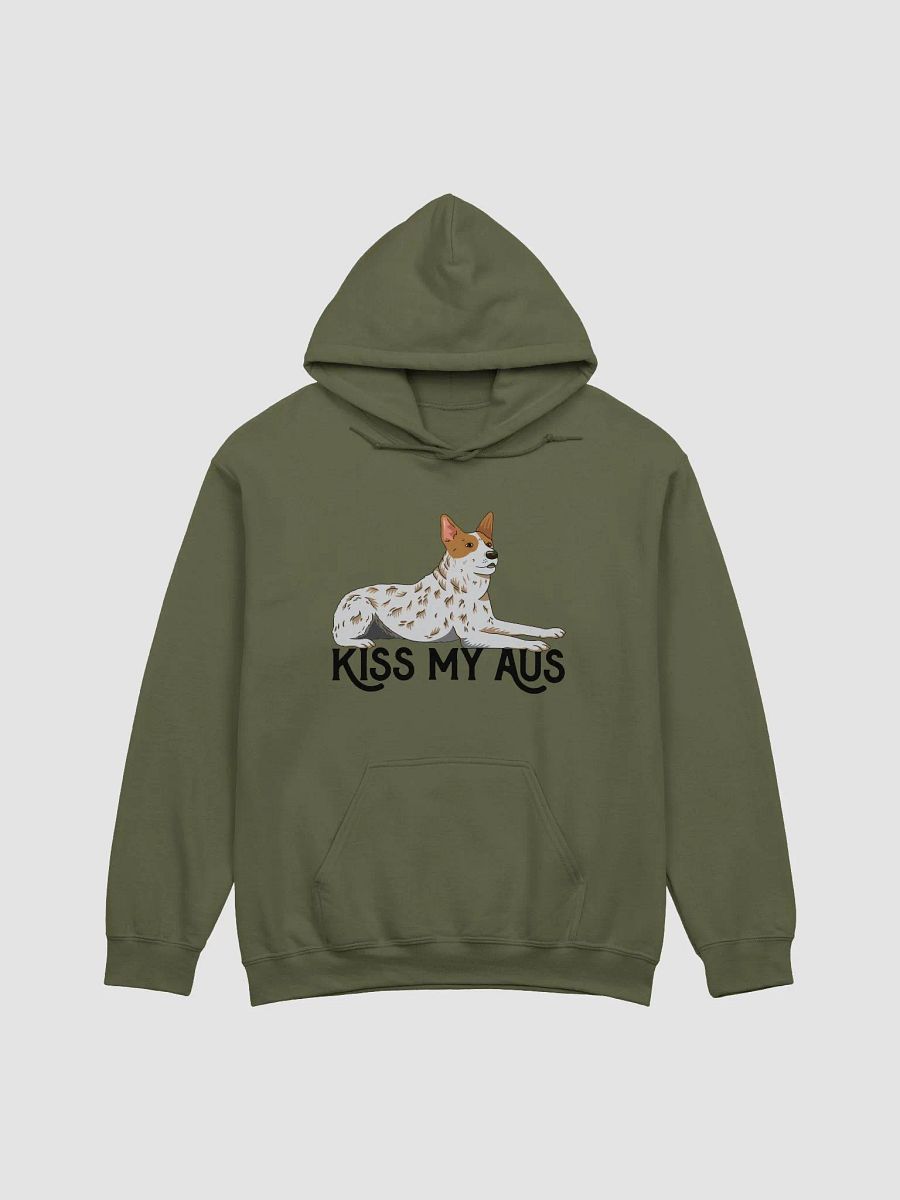 Kiss My Aus Hooded Sweatshirt of an Australian Cattle Dog | Funny Hoodie for Red Heeler and Herding Dog Owners product image (13)