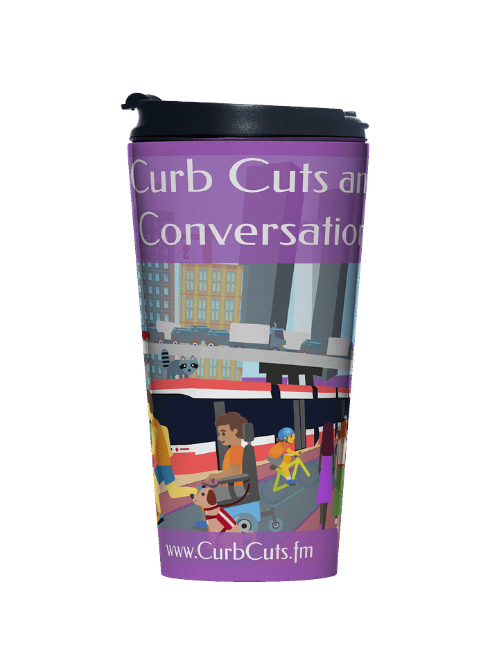 Curb Cuts and Conversations (Queen's Quay, Toronto Design): Stainless Steel Commuter Mug product image (1)