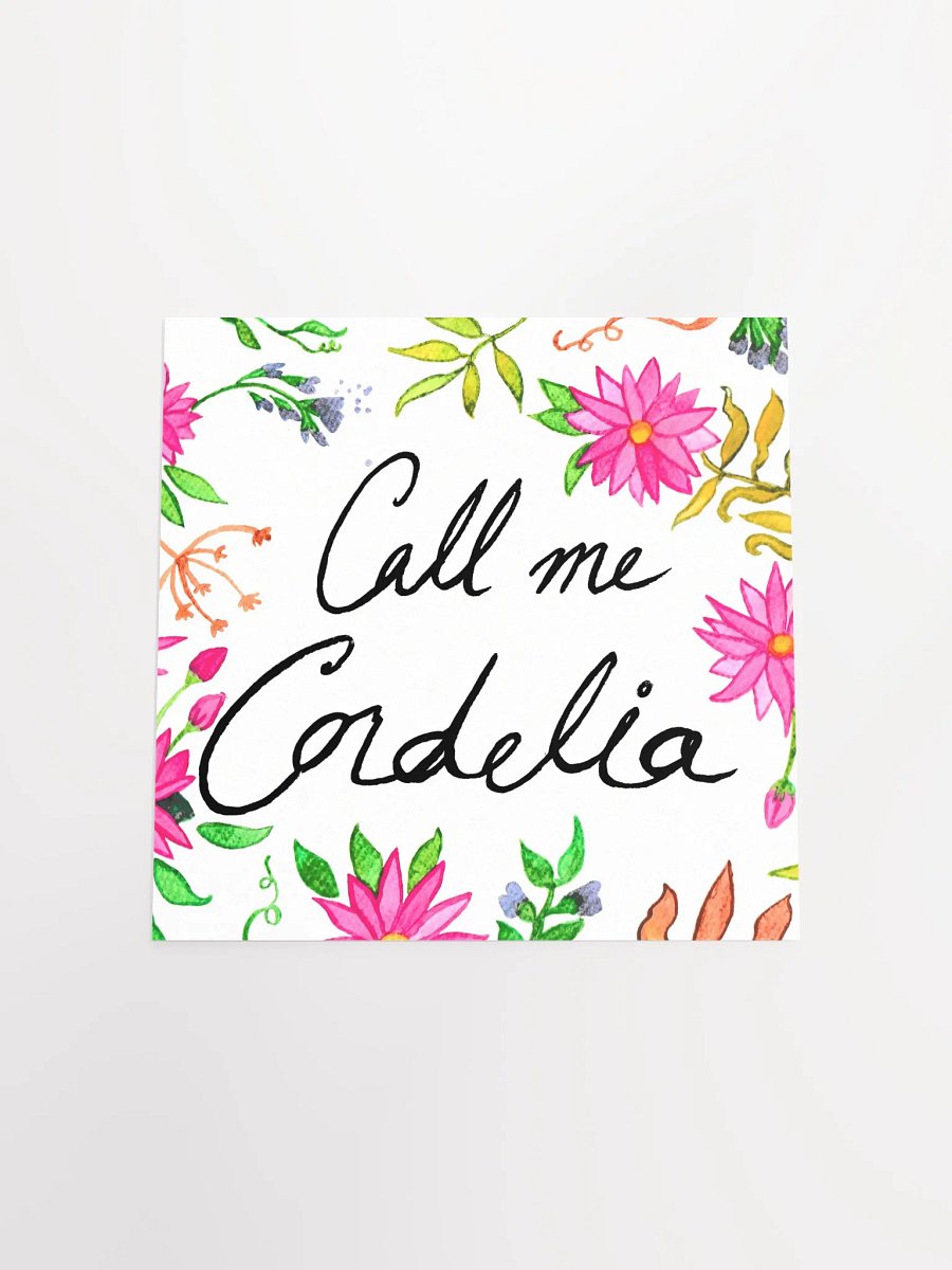 Call Me Cordelia – Pink Flowers Print product image (8)