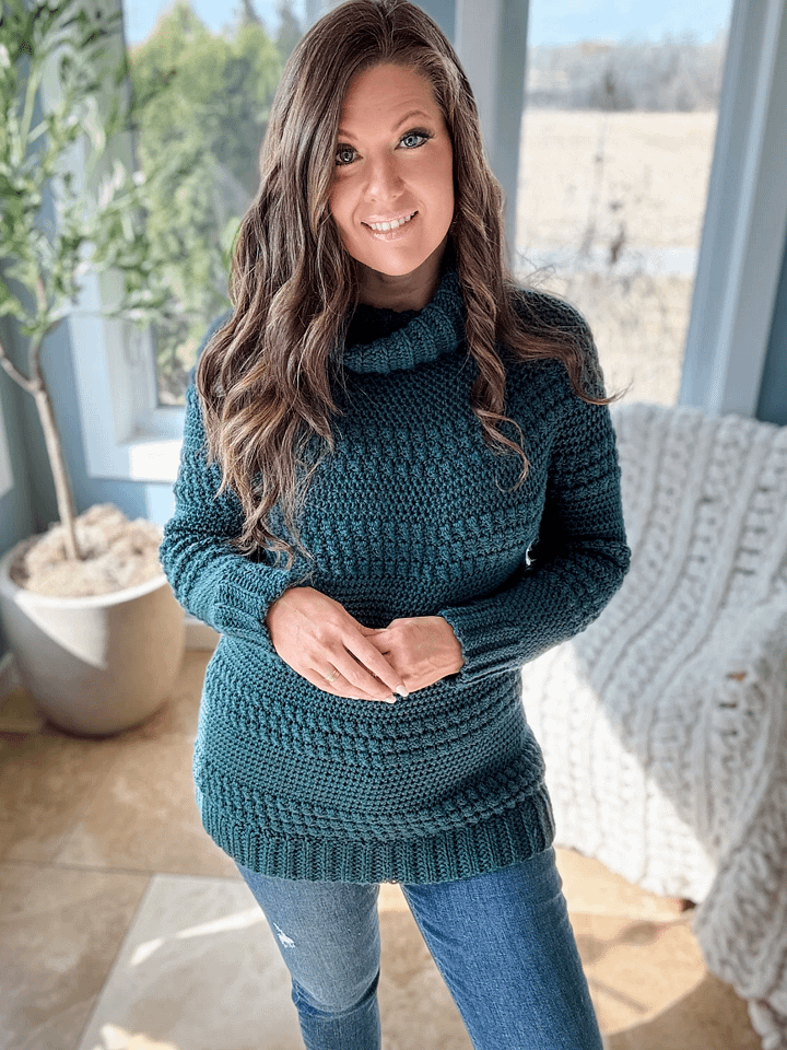 Cranberry Biscotti Sweater Crochet Pattern product image (1)