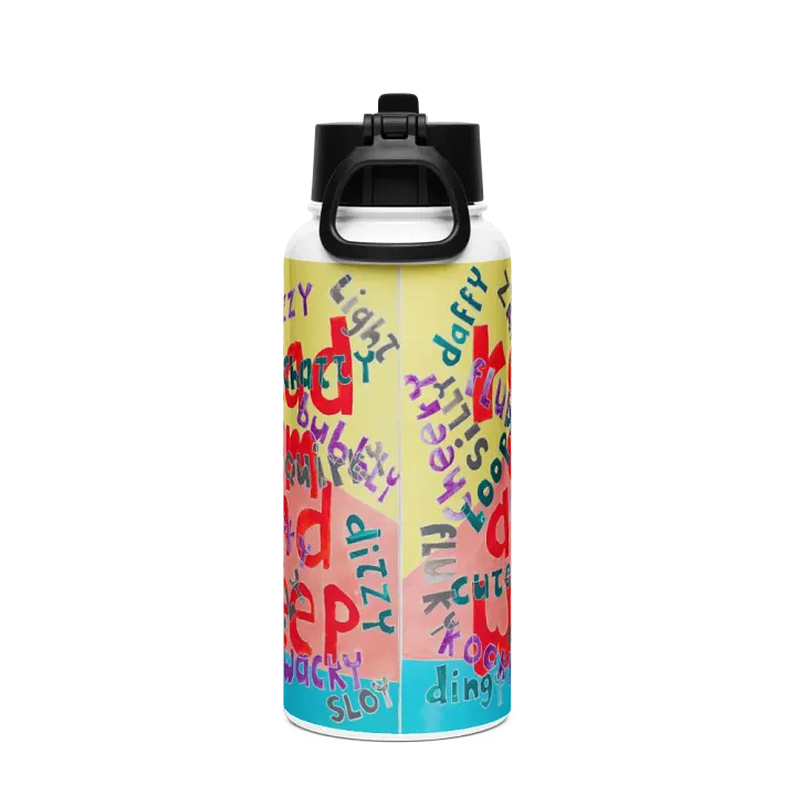 Read Em and Weep Stainless Steel Water Bottle with a Straw Lid product image (2)
