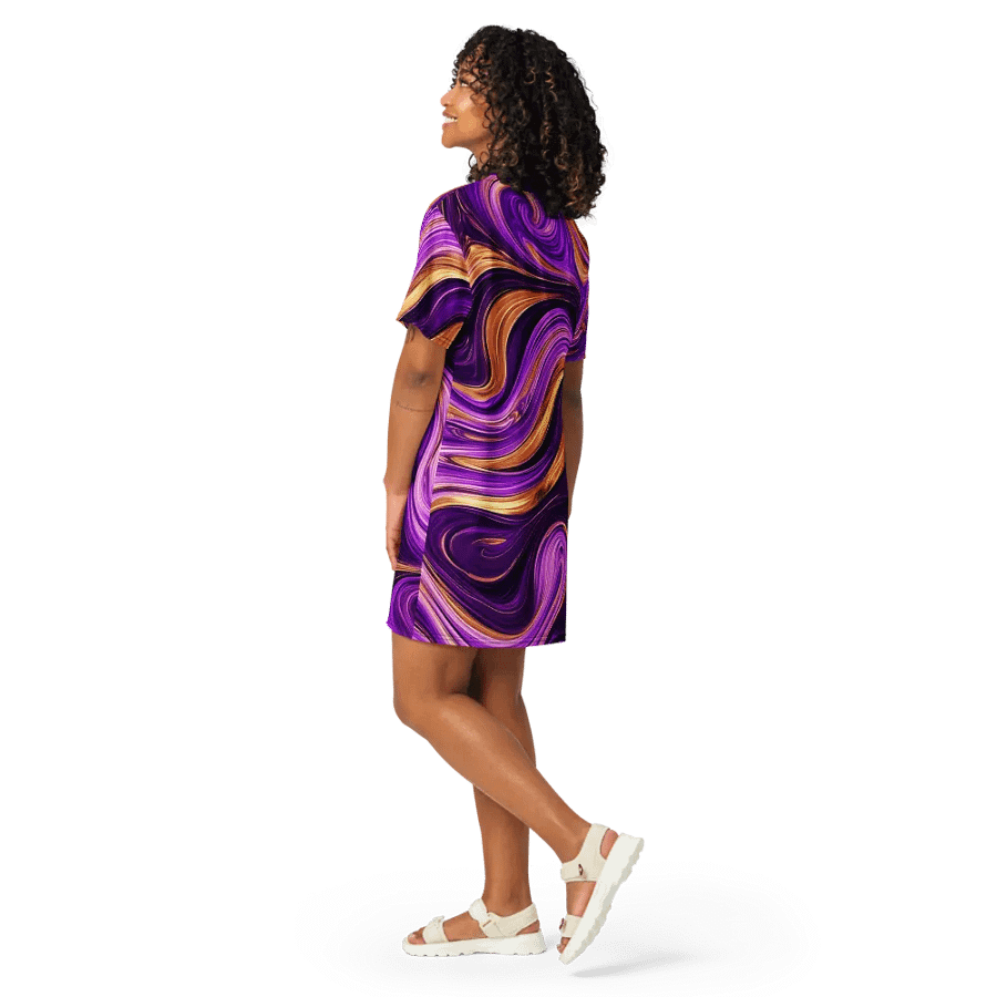 Dreamy Swirl T Shirt Dress product image (12)