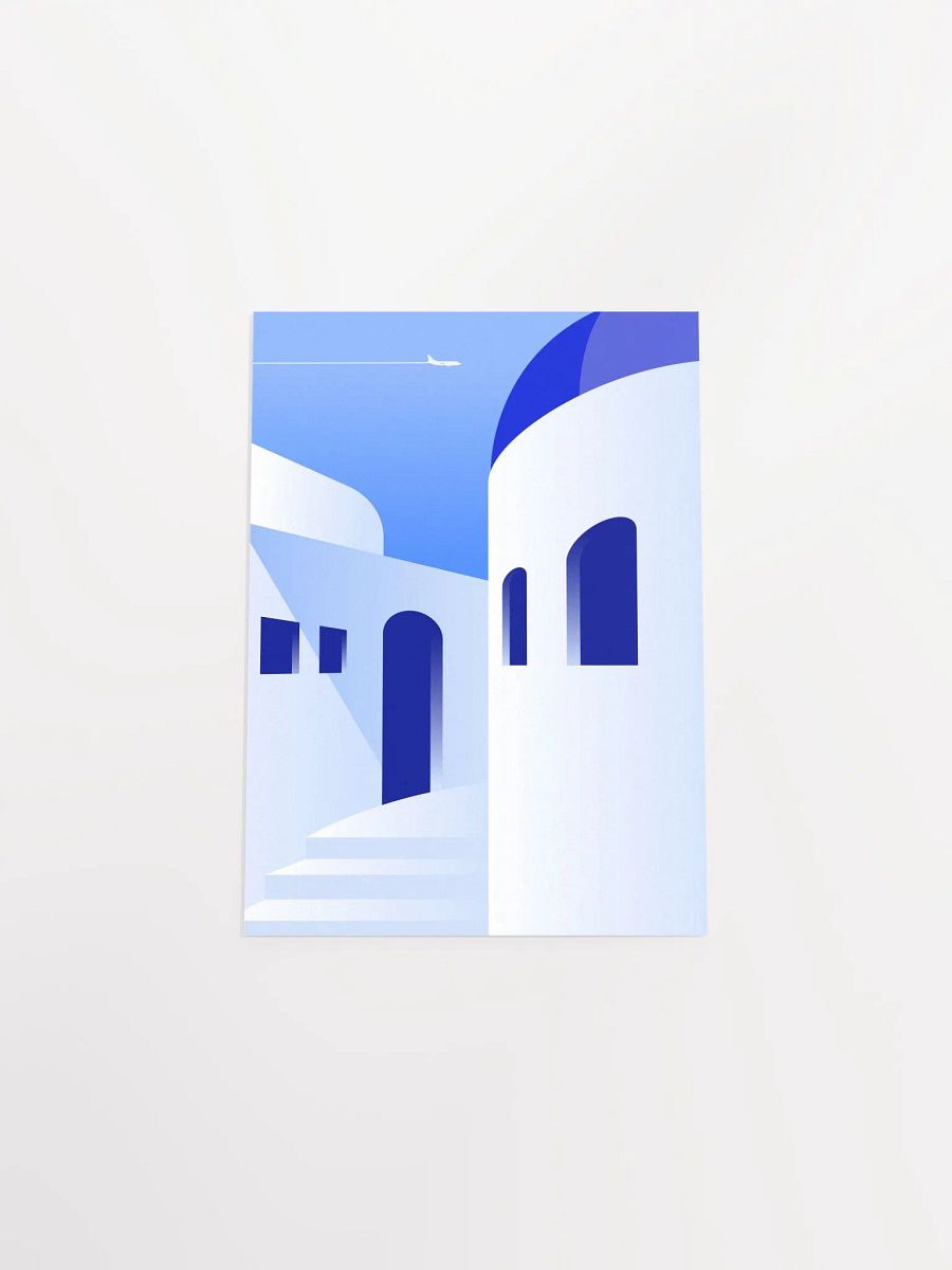 Boho travel art. Santorini, Greece poster — boho travel poster product image (9)
