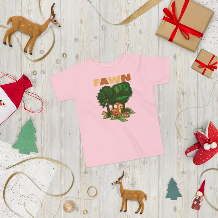Fawn Funny Colorful Bella +Canvas Toddler T-Shirt – Funny Shirt & Gift for Kids product image (2)