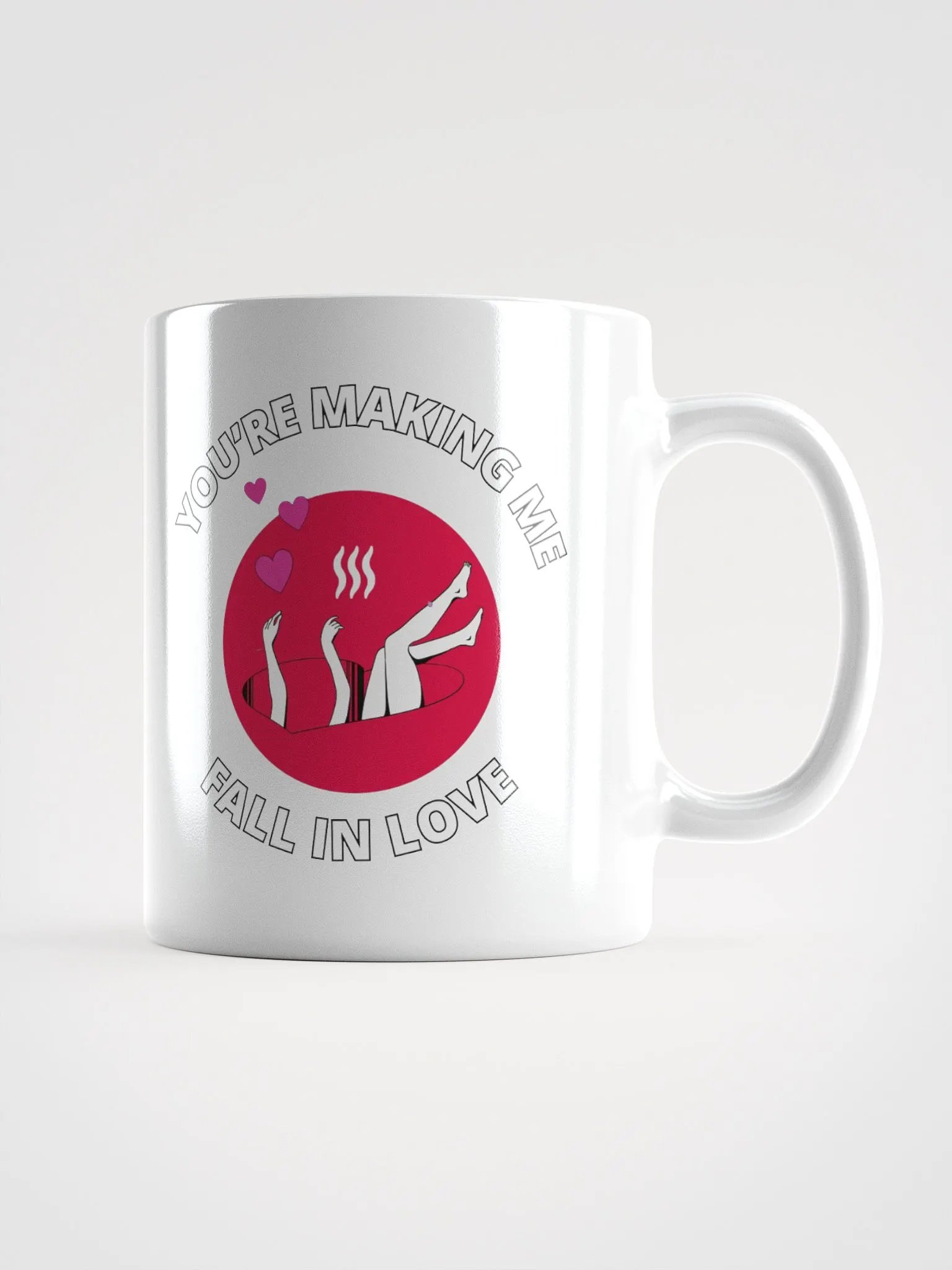 You're Making Me Fall In Love Valentine's White Mug product image (16)