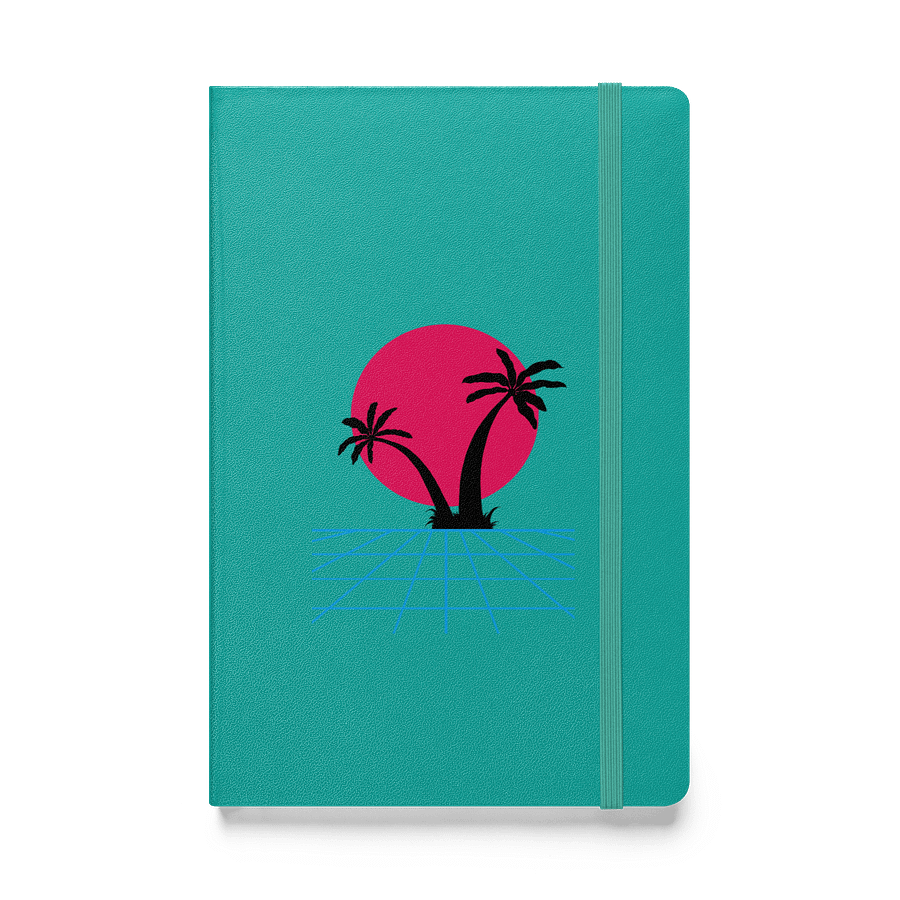 Retro Sunset Hardcover Notebook product image (1)