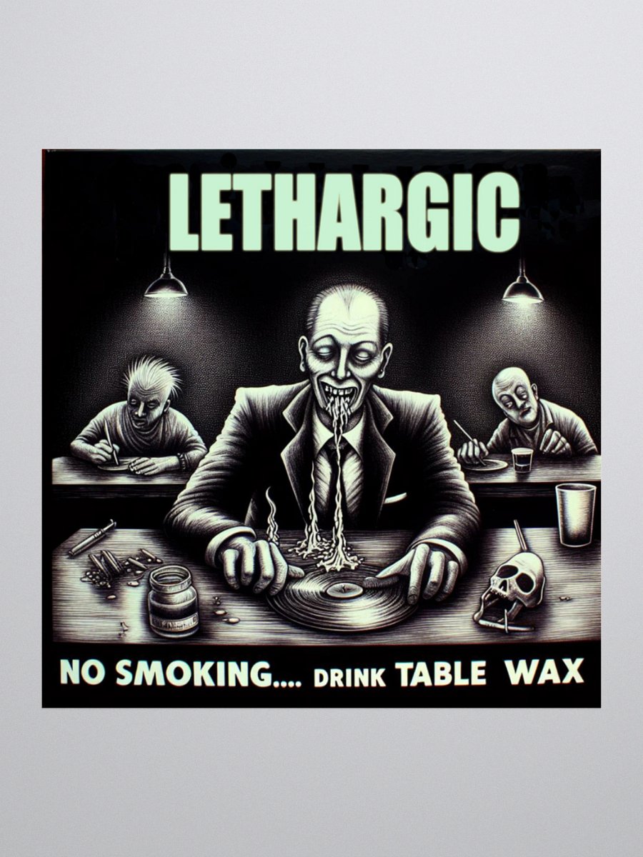 Lethargic (V2) "No Smoking" Sticker product image (2)