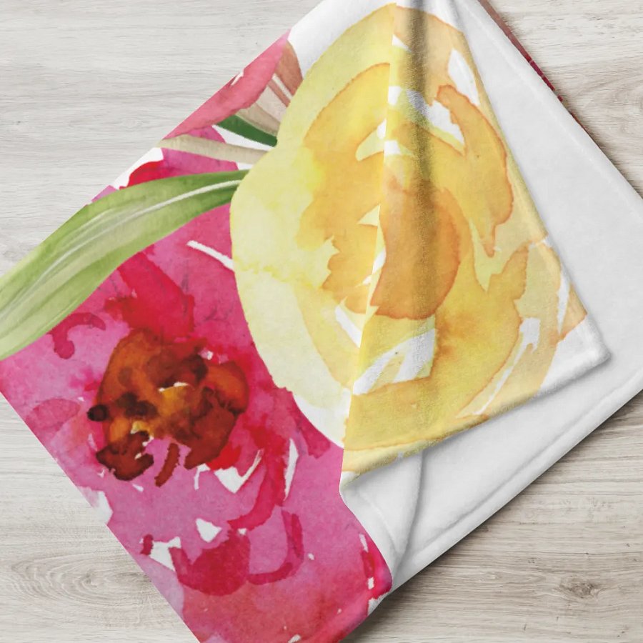 Blossom Burst Throw Blanket product image (17)