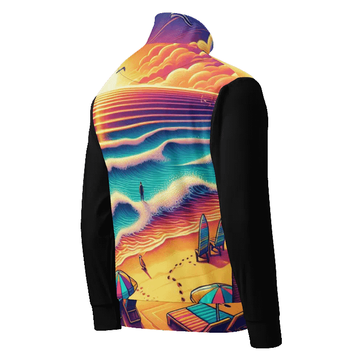Sunset Serenity Recycled Track Jacket | AI Design product image (2)