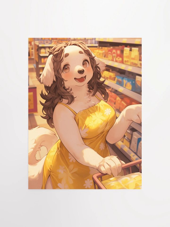 Whimsical Canine Shopper Poster product image (2)