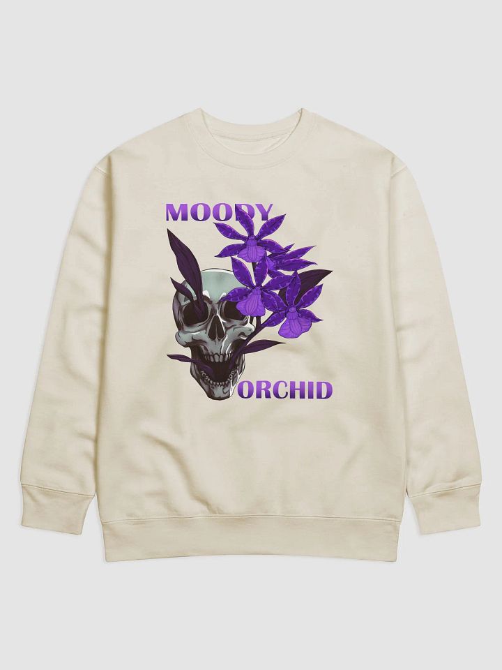 Moody Orchid Skull & Purple Floral Premium Sweatshirt product image (1)