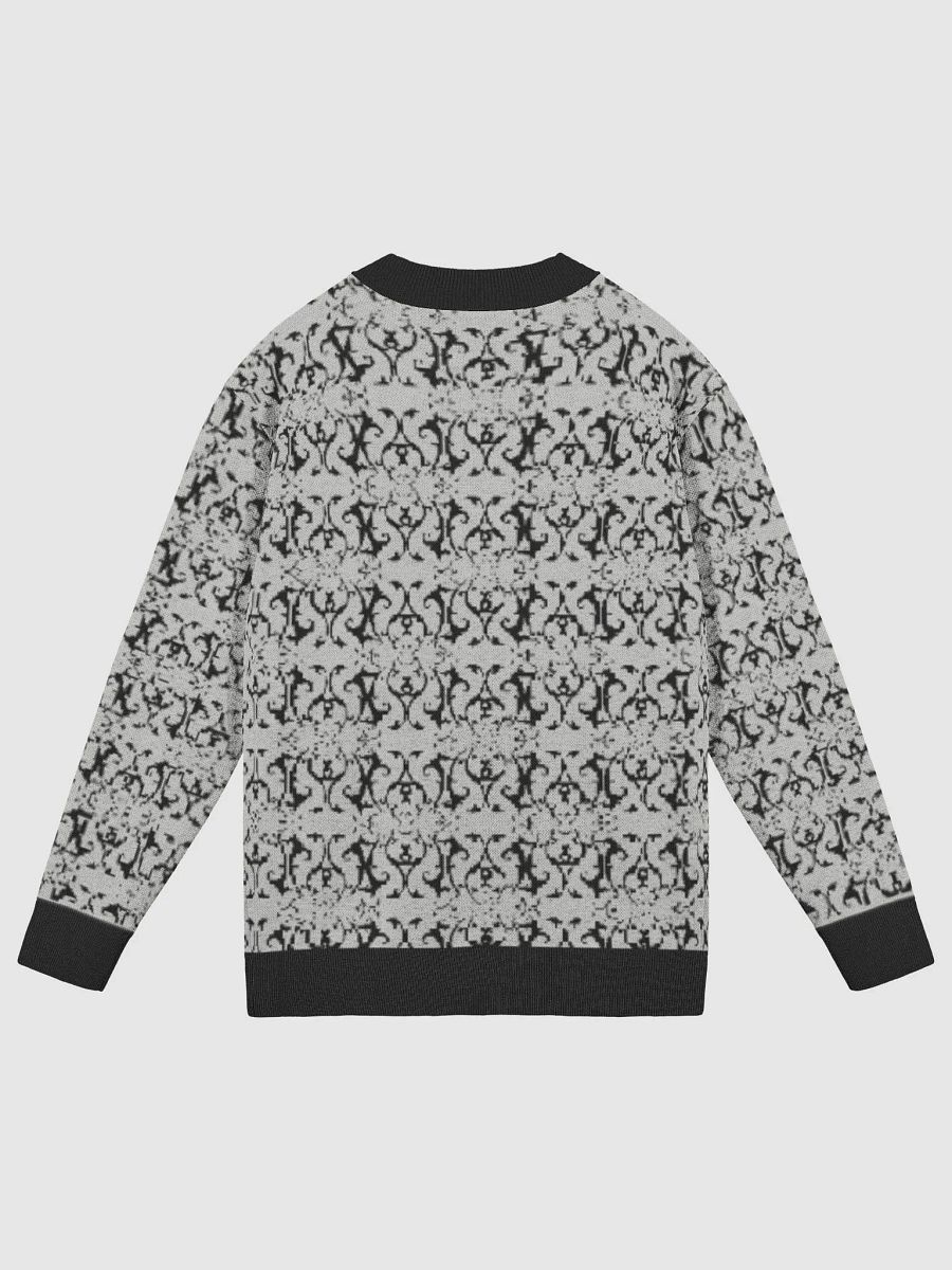 Jacquard Cardigan Ornamental Women's Grey product image (2)
