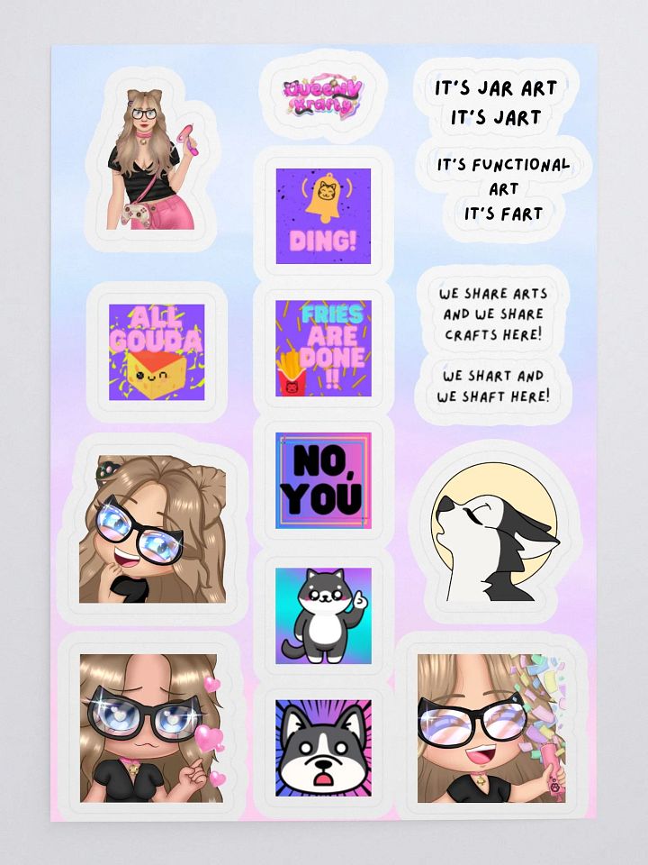 QVK STICKER SHEET!!! product image (1)