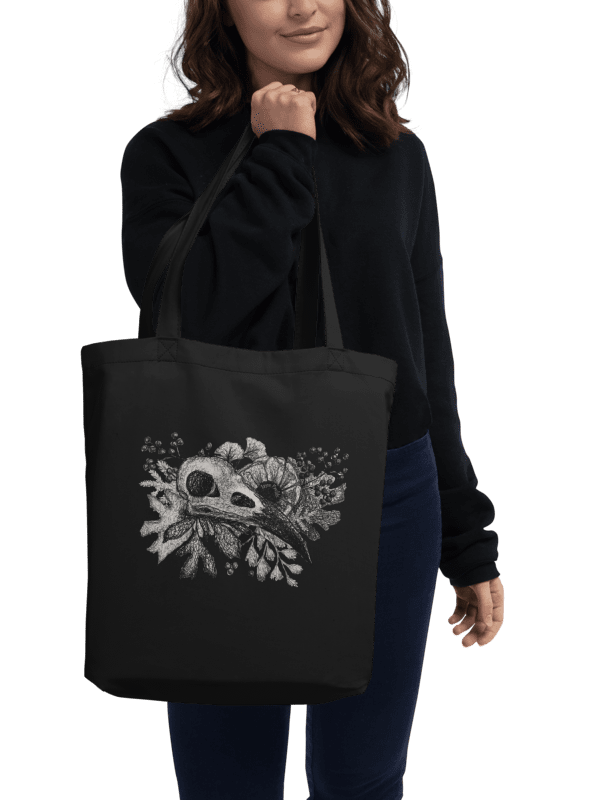 Raven Skull Eco Tote product image (2)
