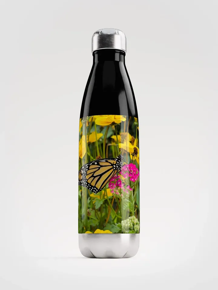 Tropical Monarch Butterfly Stainless Steel Water Bottle product image (2)