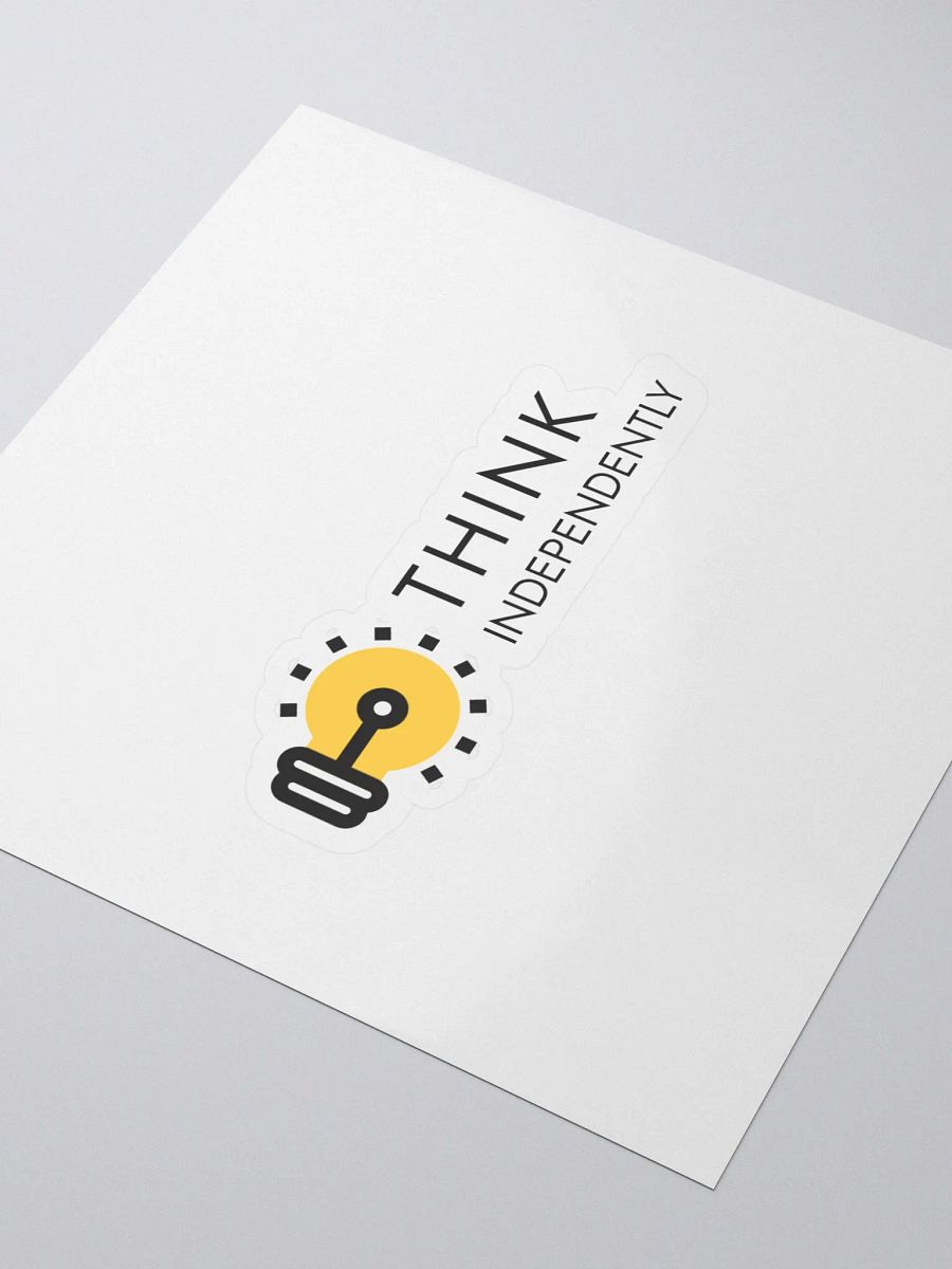 Think Independently Light Bulb Stickers product image (3)