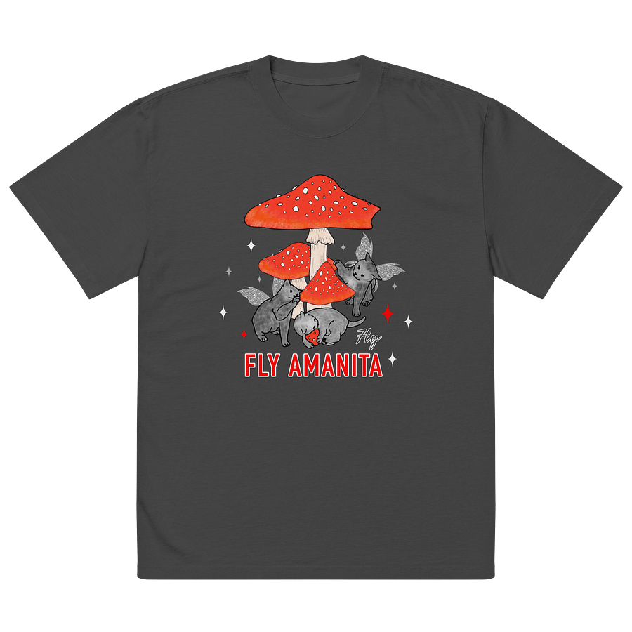 Whimsical Mushroom Cats Oversized Tee product image (5)