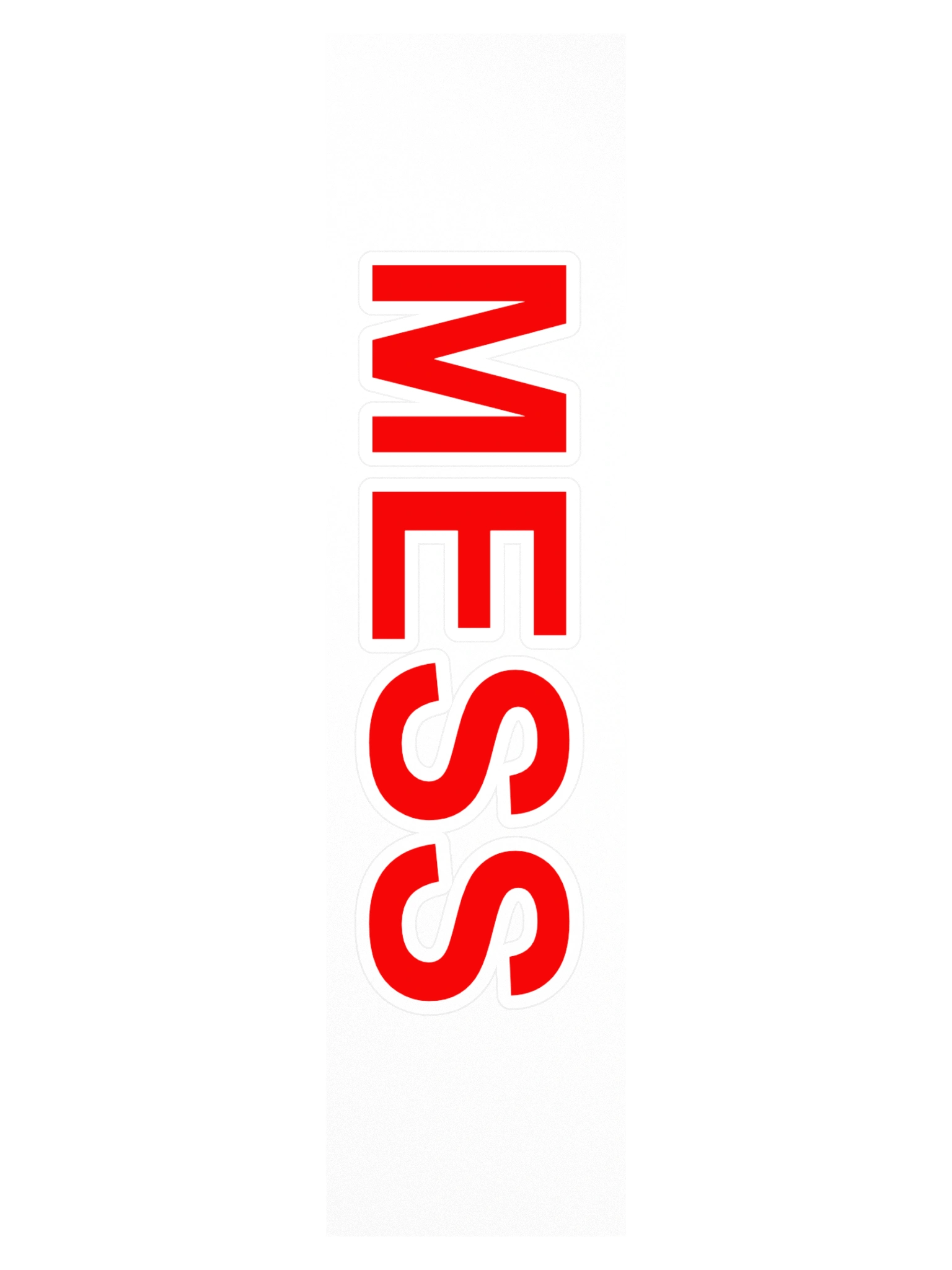 Mess Bumper Sticker product image (3)