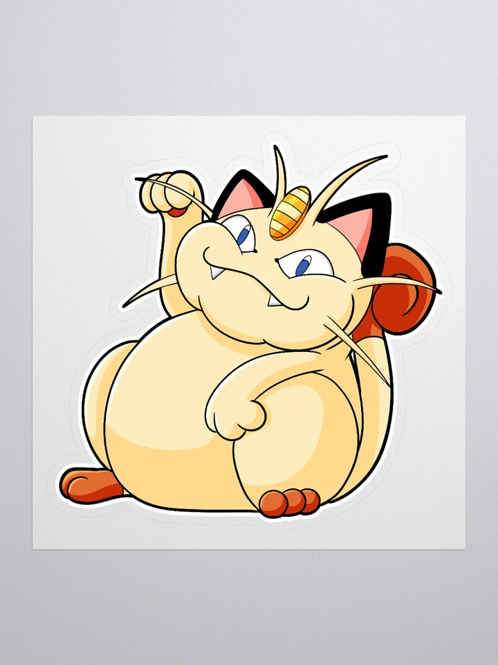 Chubby Meowth Large Sticker product image (1)