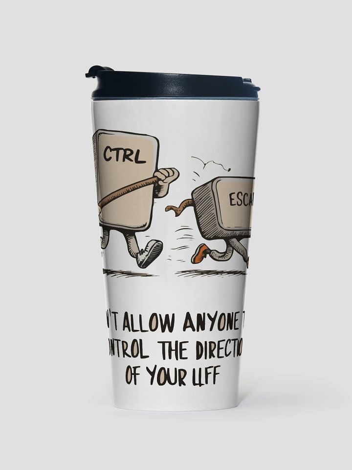 Escape Control Stainless Steel Travel Mug product image (1)