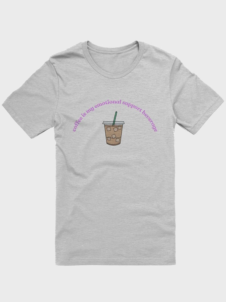 Iced Coffee=Emotional Support T-Shirt (purple) product image (1)