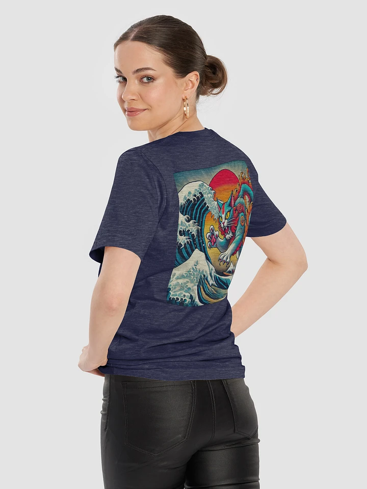 Mythical Feline Wave Front & Back T-Shirt product image (11)