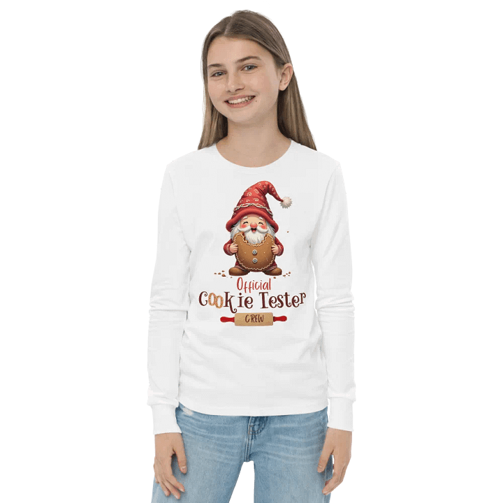 Official Cookie Tester Youth Long Sleeve Tee product image (2)
