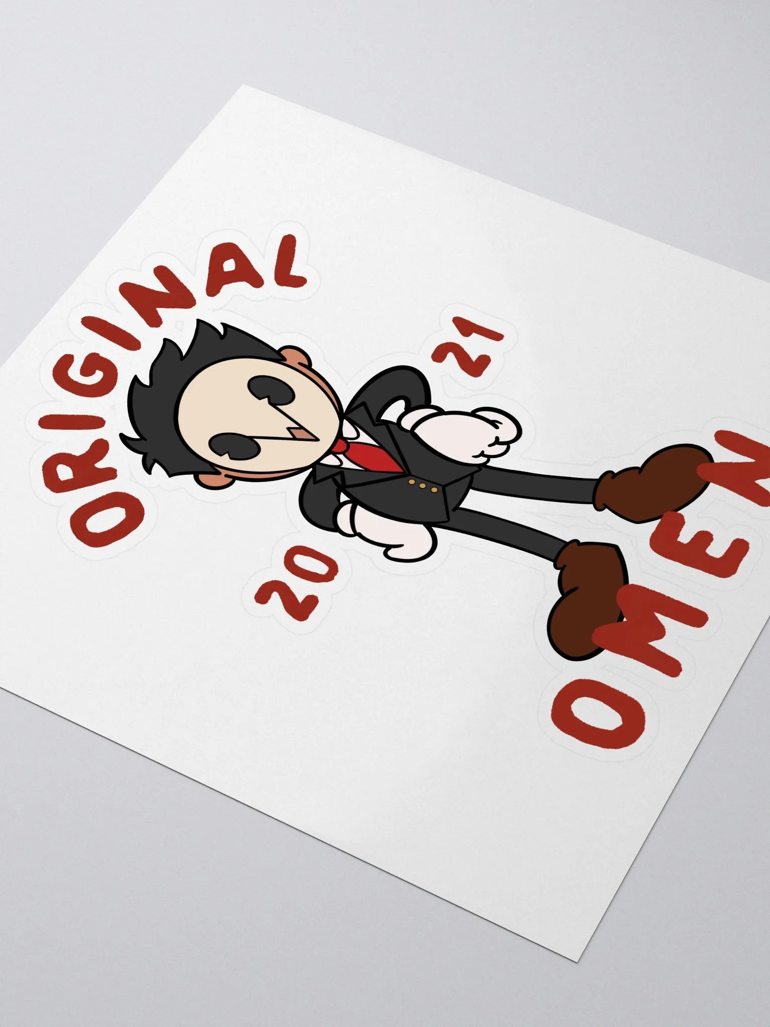 Vintage Omen Kiss Cut Sticker product image (3)